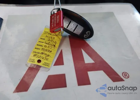 2012 Infiniti G37X из США, поврежденный, VIN JN1CV6AR1CM671109